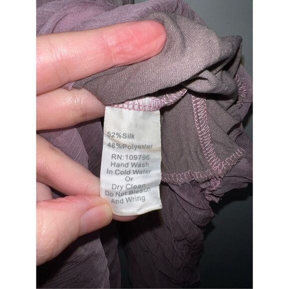 Vintage Silk Butterfly Fairy Princess Floral Top/Mini Dress - Picture 13 of 13